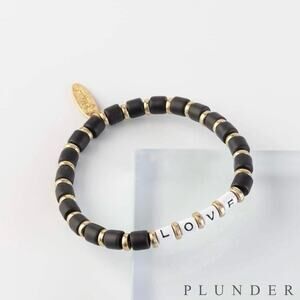 New Plunder "Maddox" Clay Beaded 'LOVE' Bracelet (7.5")